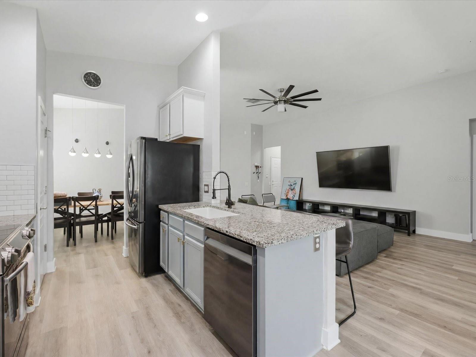 View of the kitchen