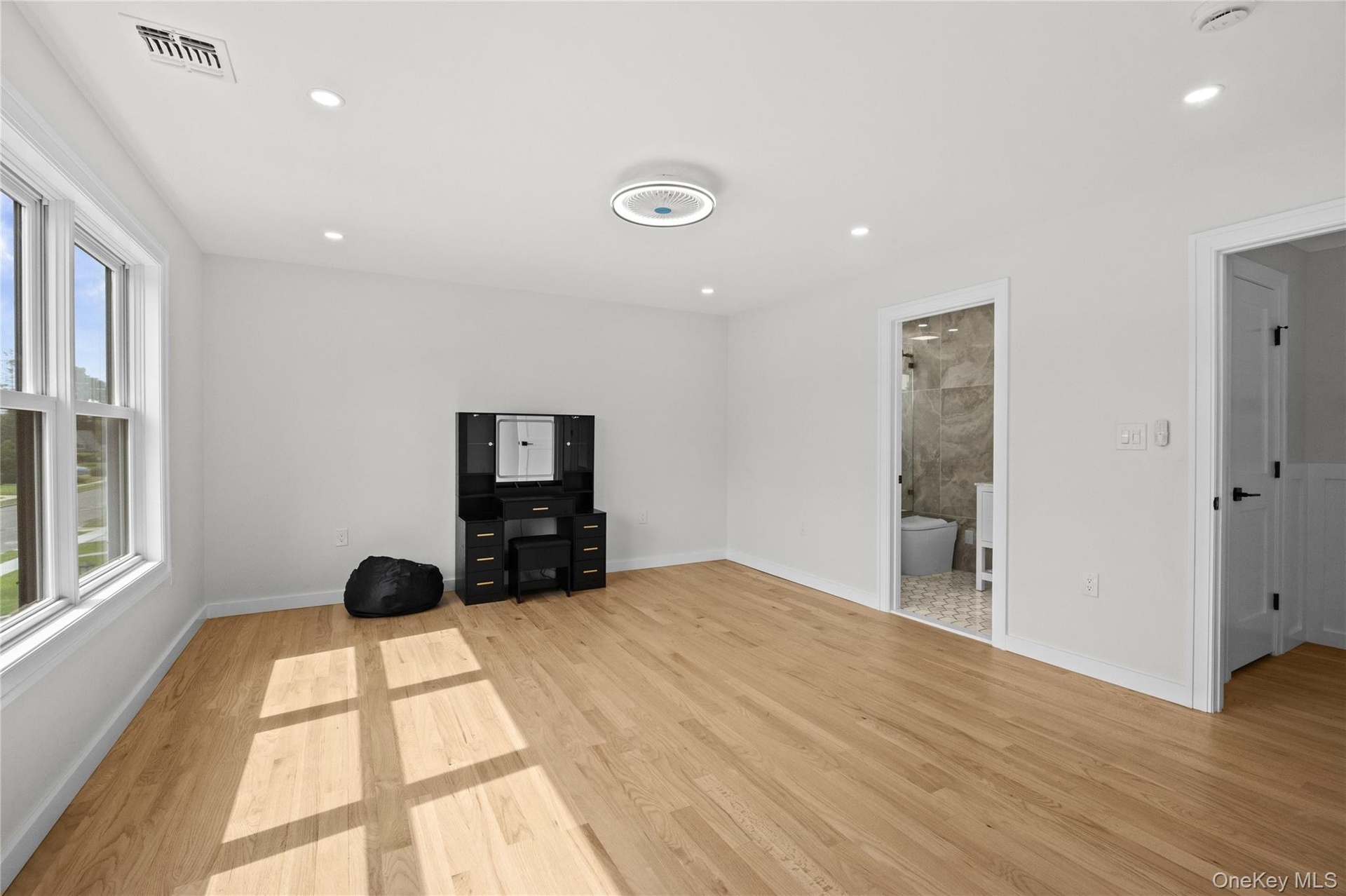 All Bedrooms generously sized! This bedroom has its own Full bath with Jacuzzi AND WIC!