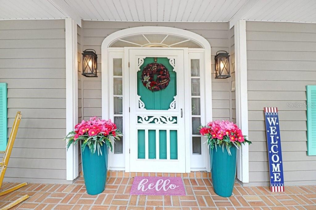 Welcoming front entrance