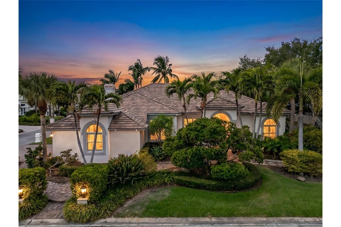 Stunning exterior illumination at this single level, Rutenberg built home with over 3200 Sf.