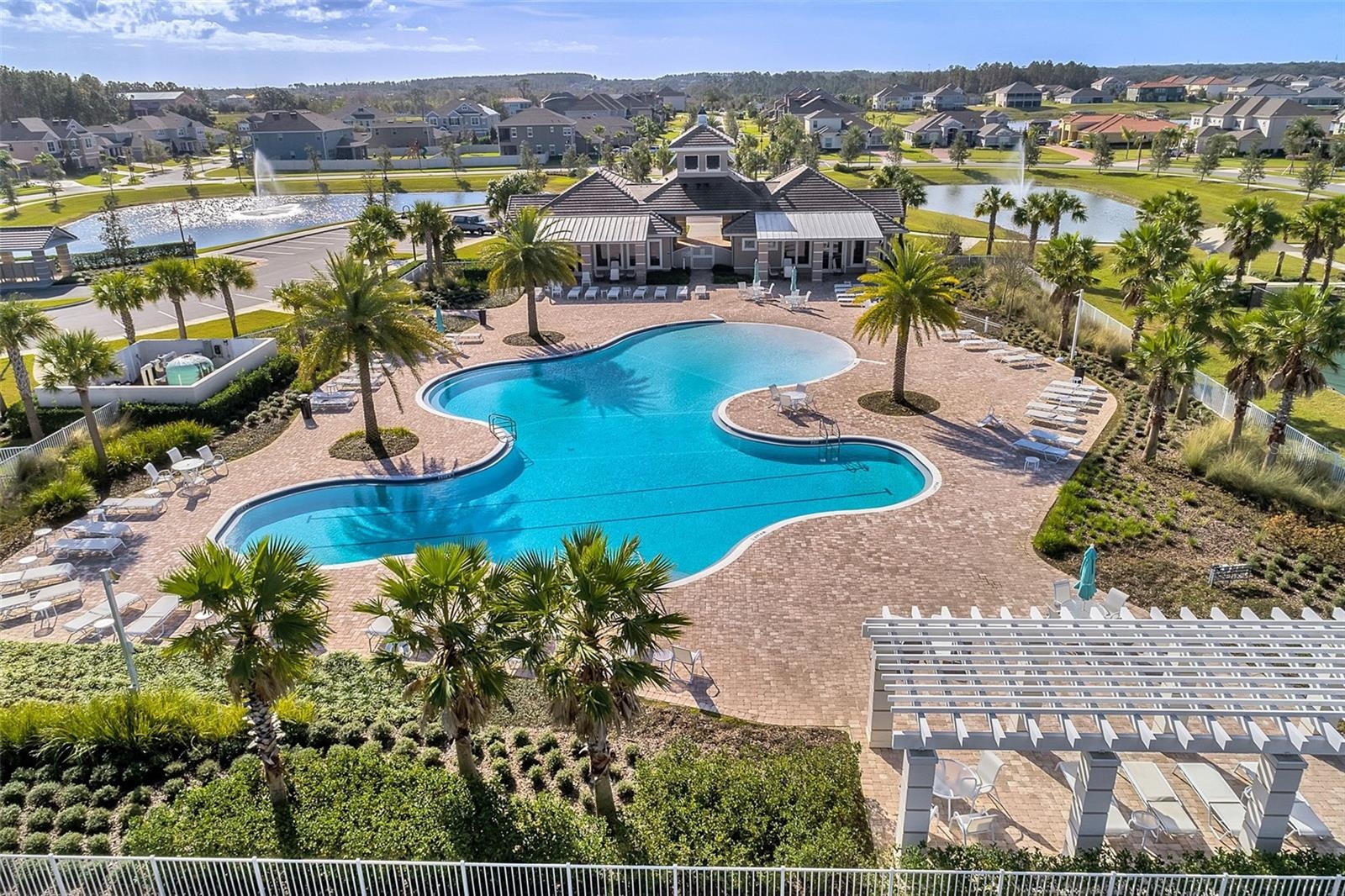 Aerial Community Pool View