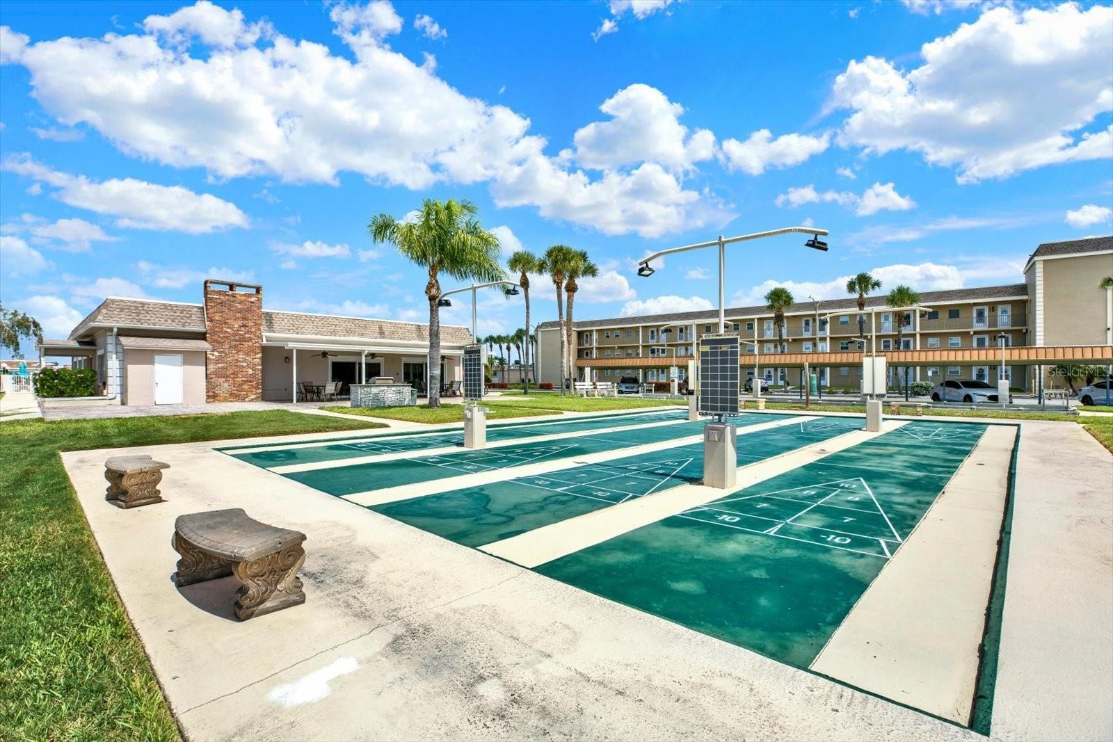 Community Shuffleboard Court