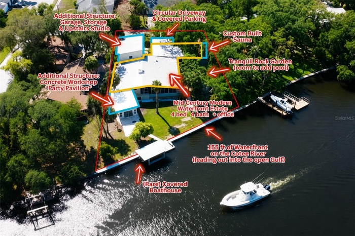 Florida Life MCM & a boaters dream to live on the Cotee River minutes away from the open Gulf!