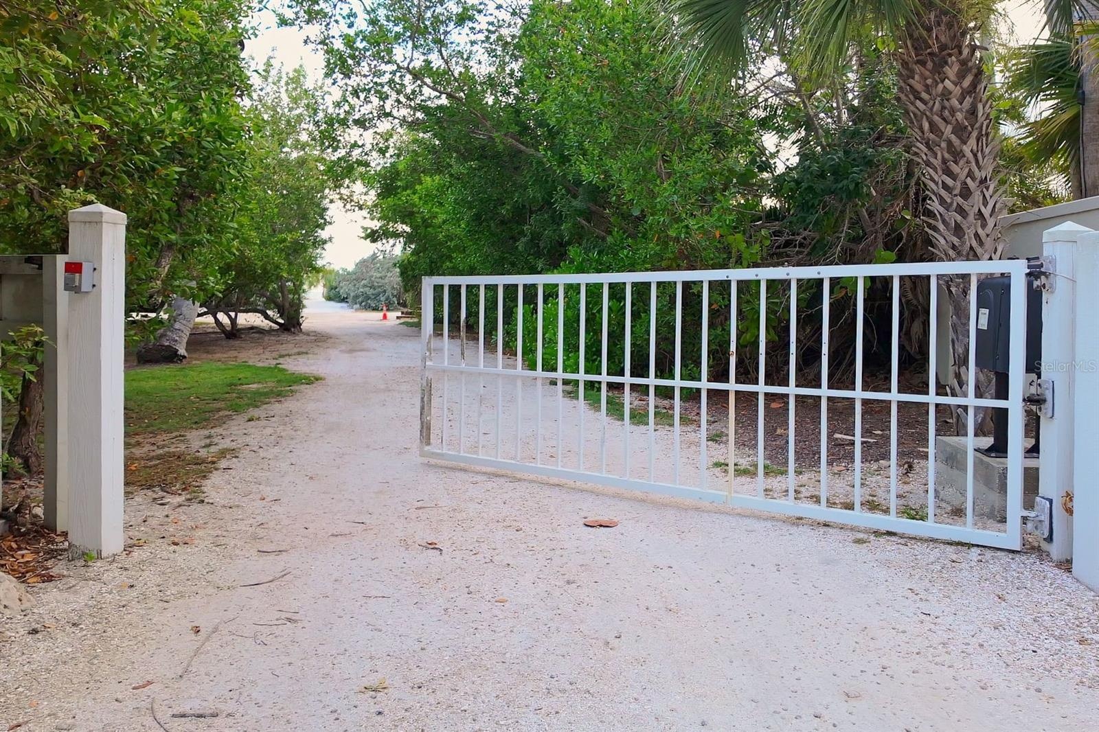 Gated access exclusively for members only of Lido Shores optional HOA
