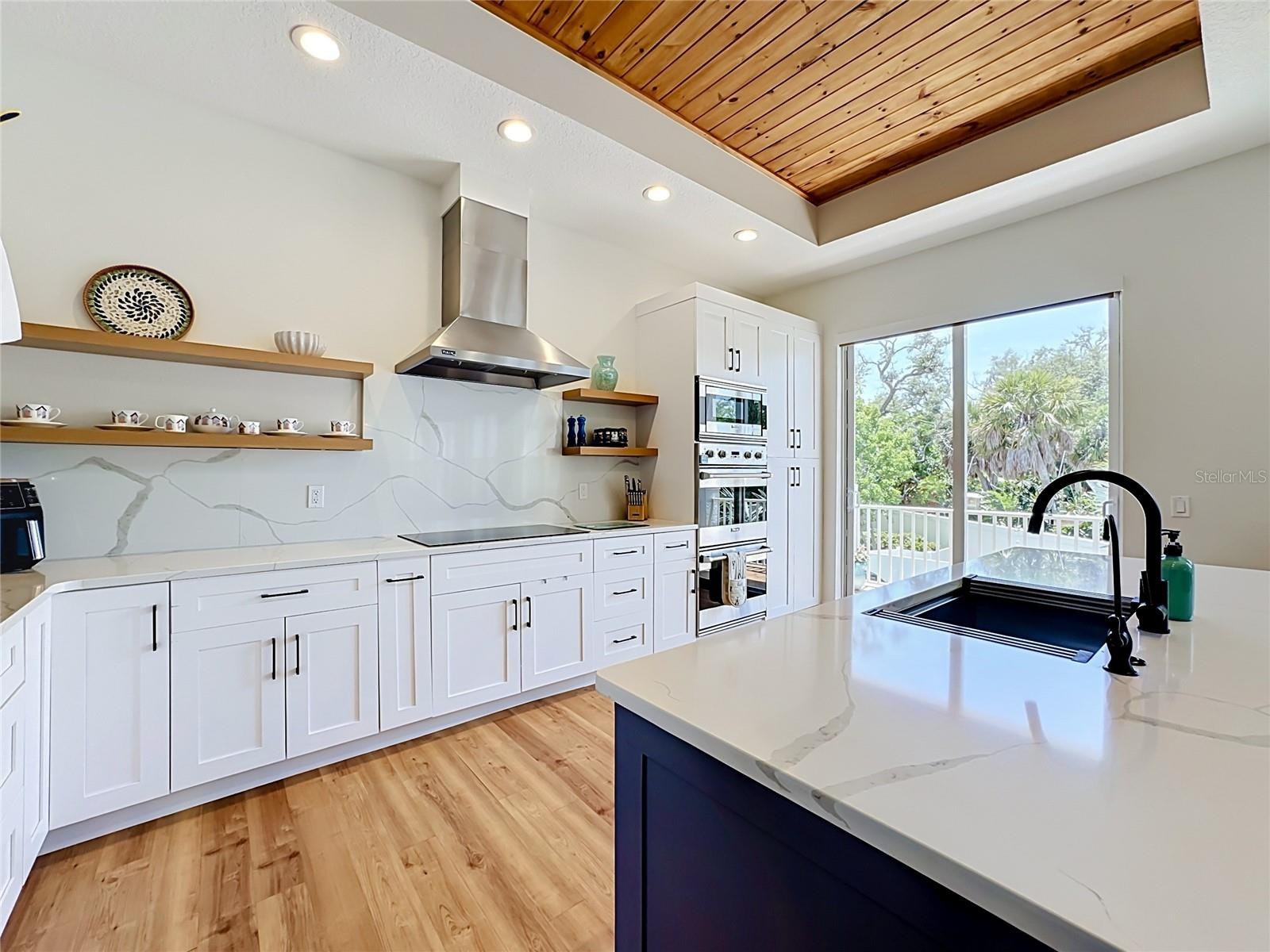 Fully fitted kitchen with modern appliances