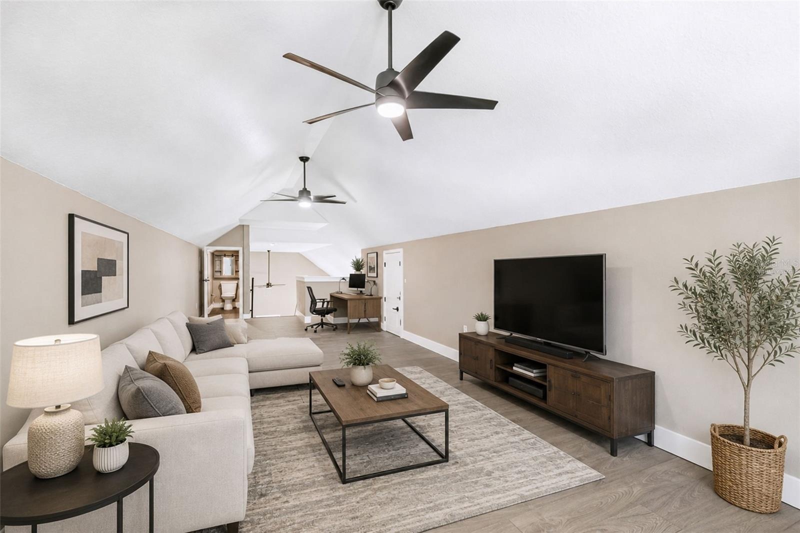 Third level bonus room virtually staged