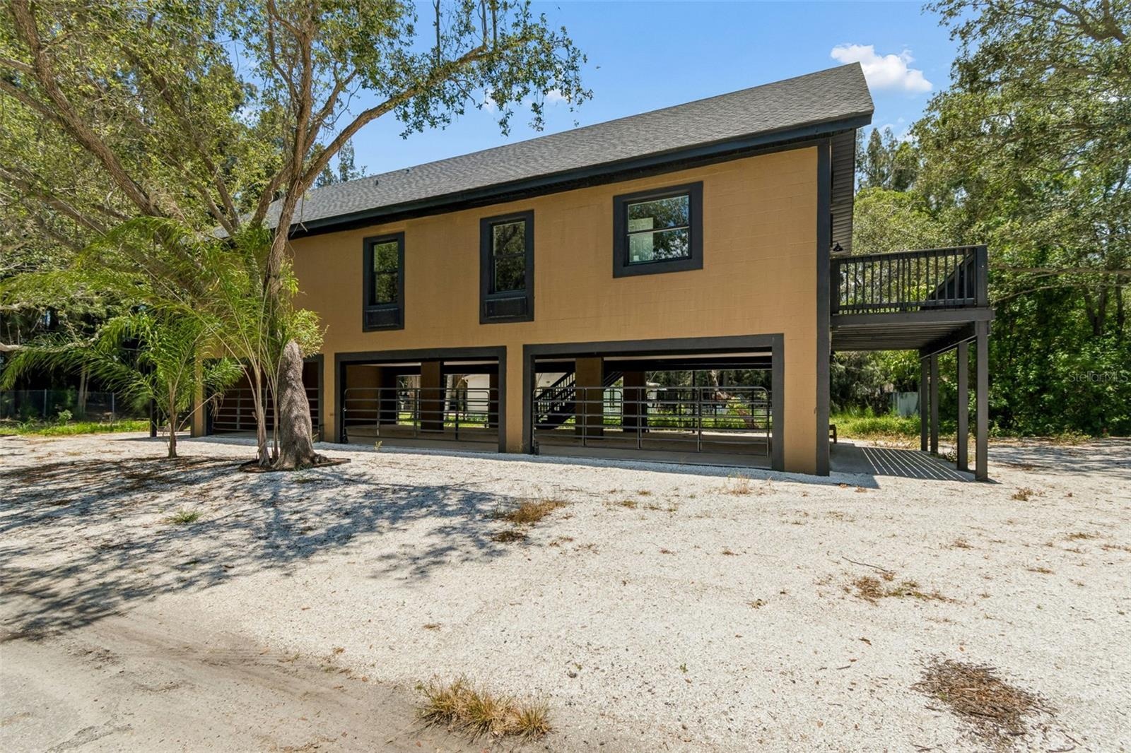 North side of home