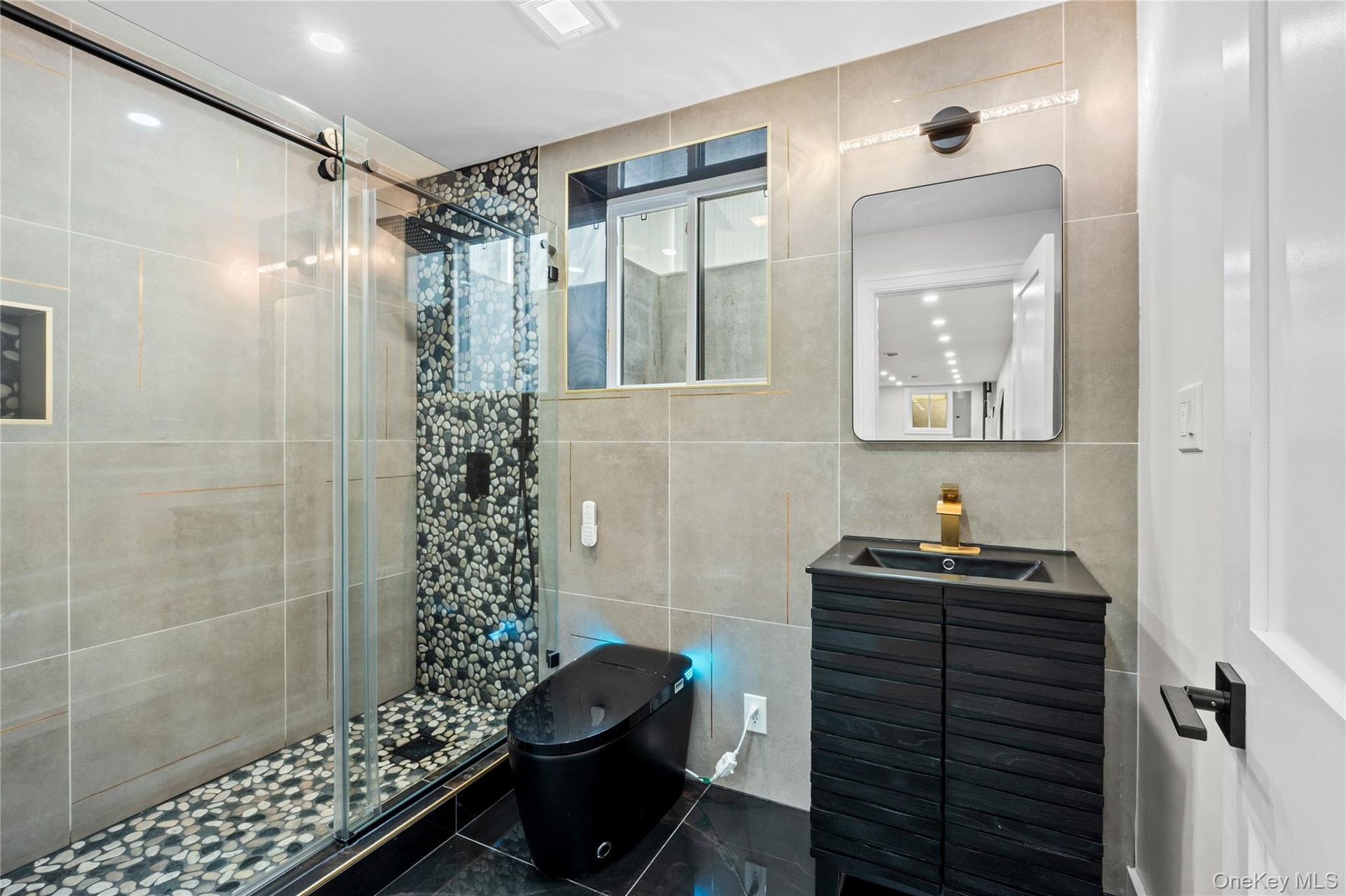 GORGEOUS FULL BATH IN BASEMENT WITH EGRESS WINDOW!