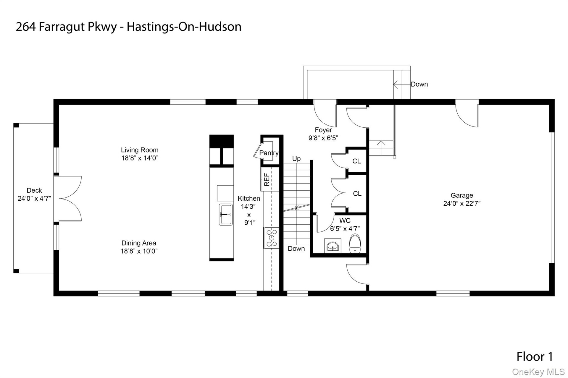 Thoughtfully designed first level featuring an inviting entry foyer, open-concept living and dining areas, a custom kitchen with a center island, and 