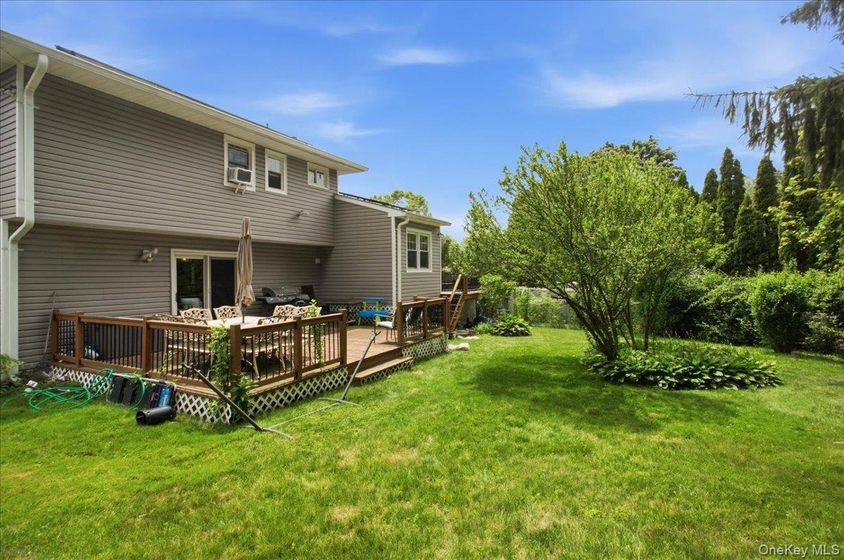 Large private backyard