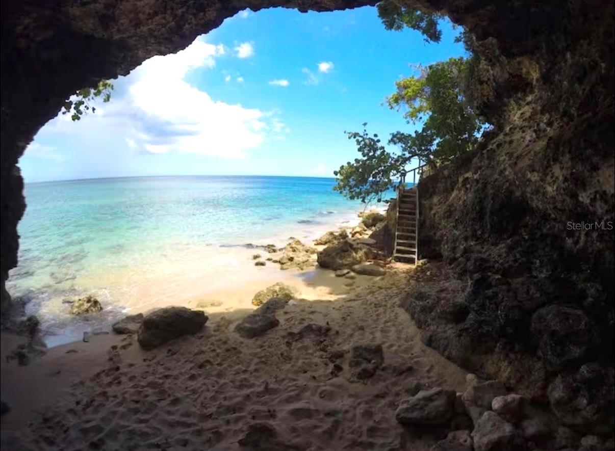 Beutiful hidden beach just steps from your own backyard.