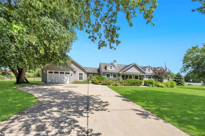 Front of Home with 8 car driveway