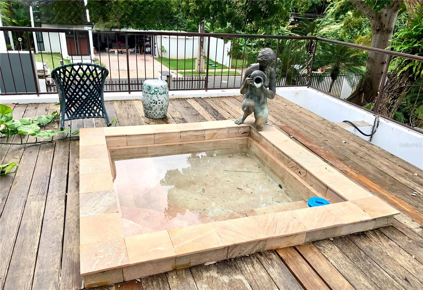 Master bedroom’s deck with jacuzzi/spa
