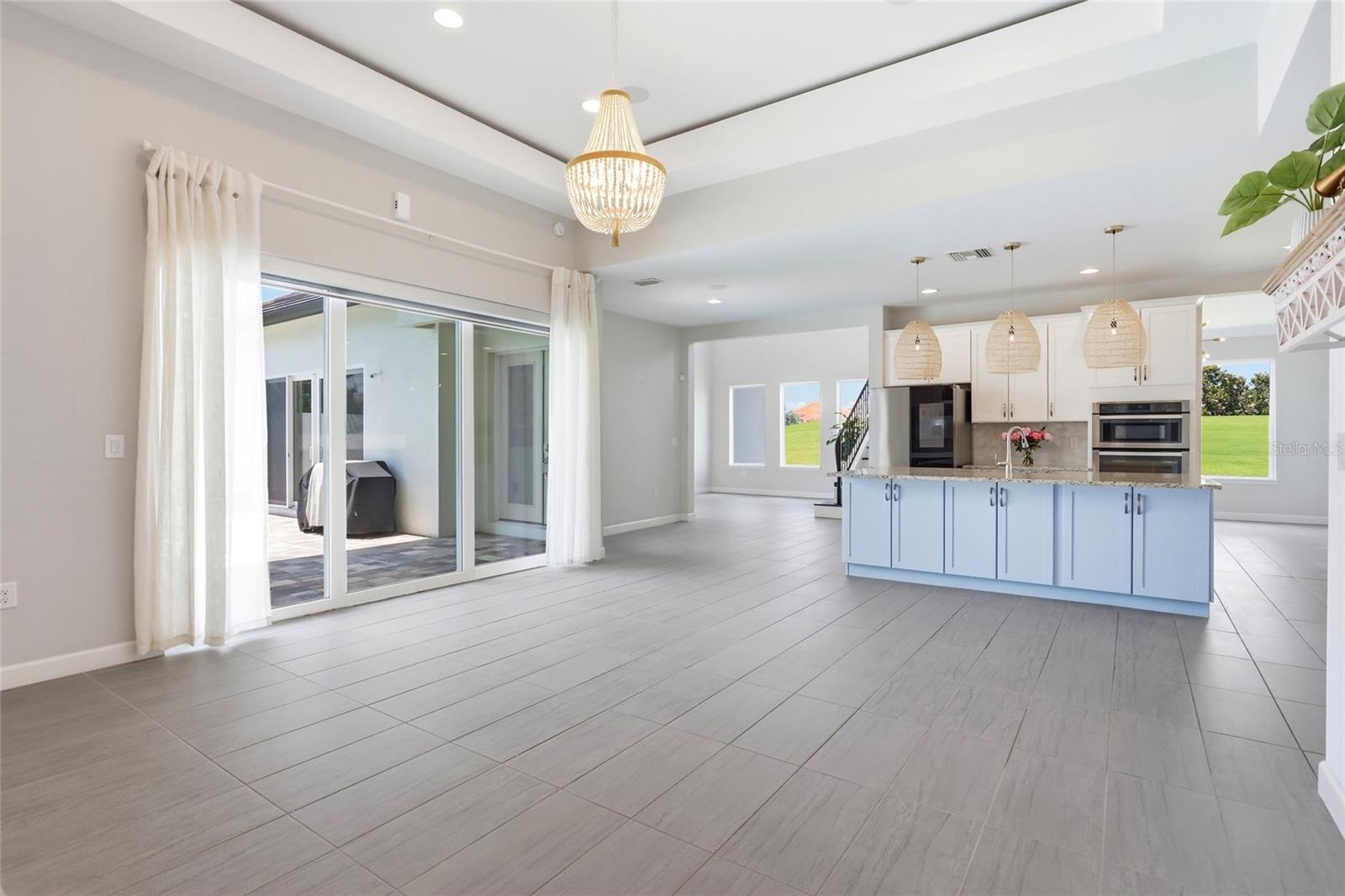 Family Room looking back at Kitchen