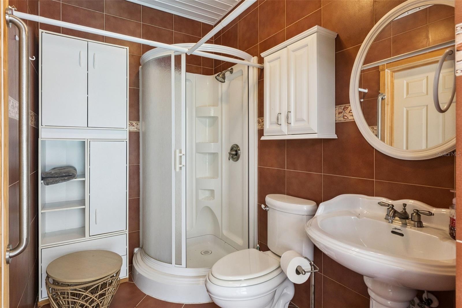 Pool bathroom with shower