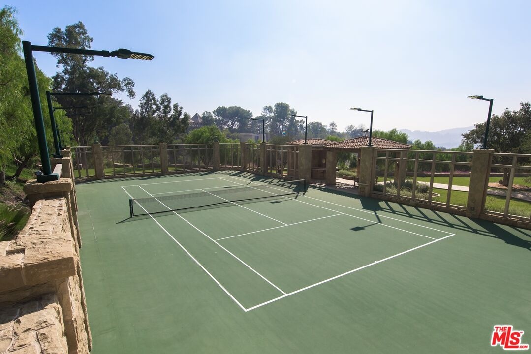 regulation size tennis court c