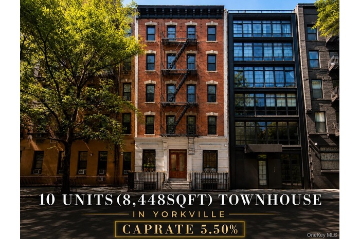 Presenting 326 East 93rd Street, a distinguished five-story, 10-unit multifamily property with an additional office suite, ideally positioned in Manha