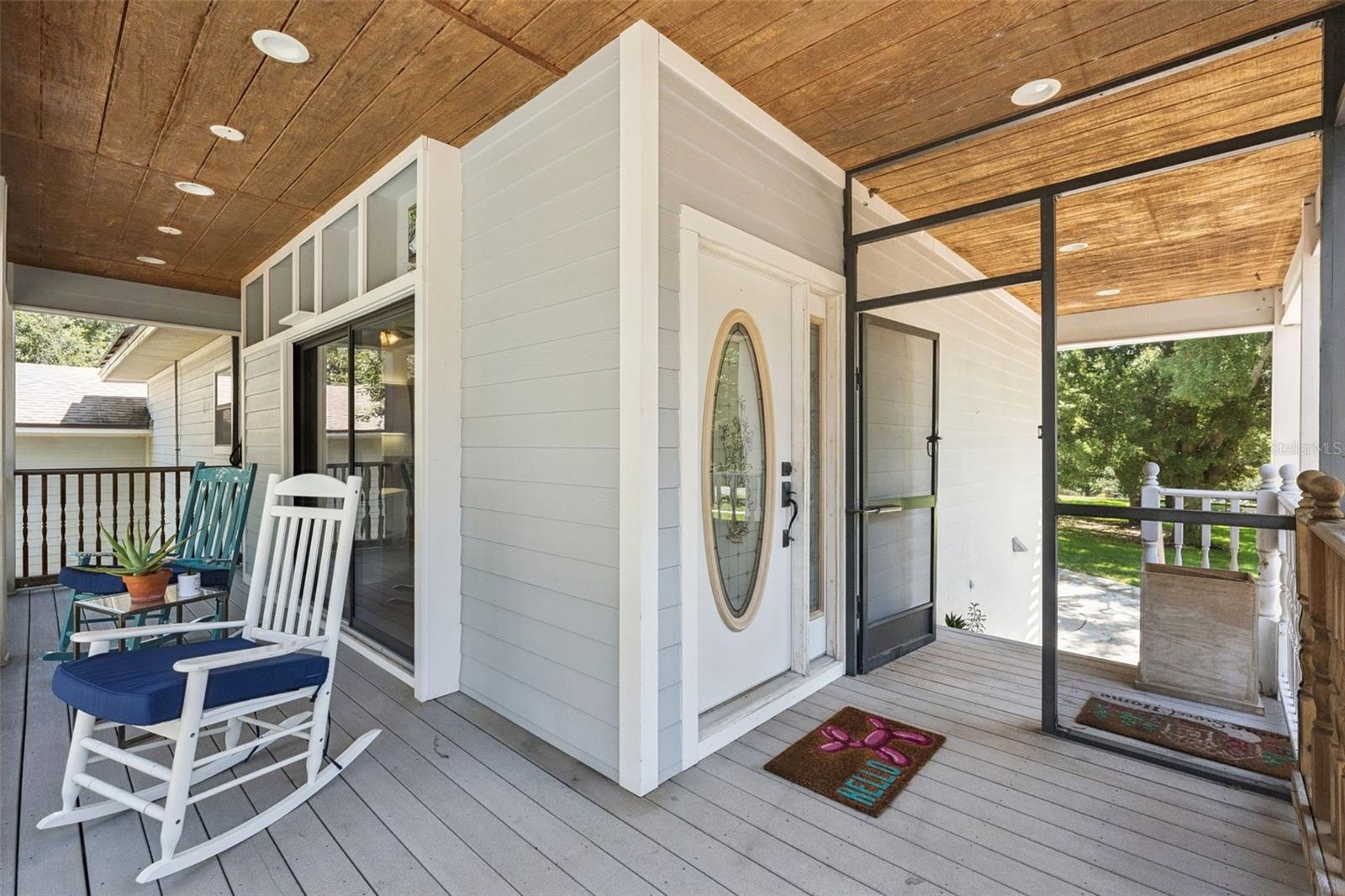 Entrance to separate apartment with front patio