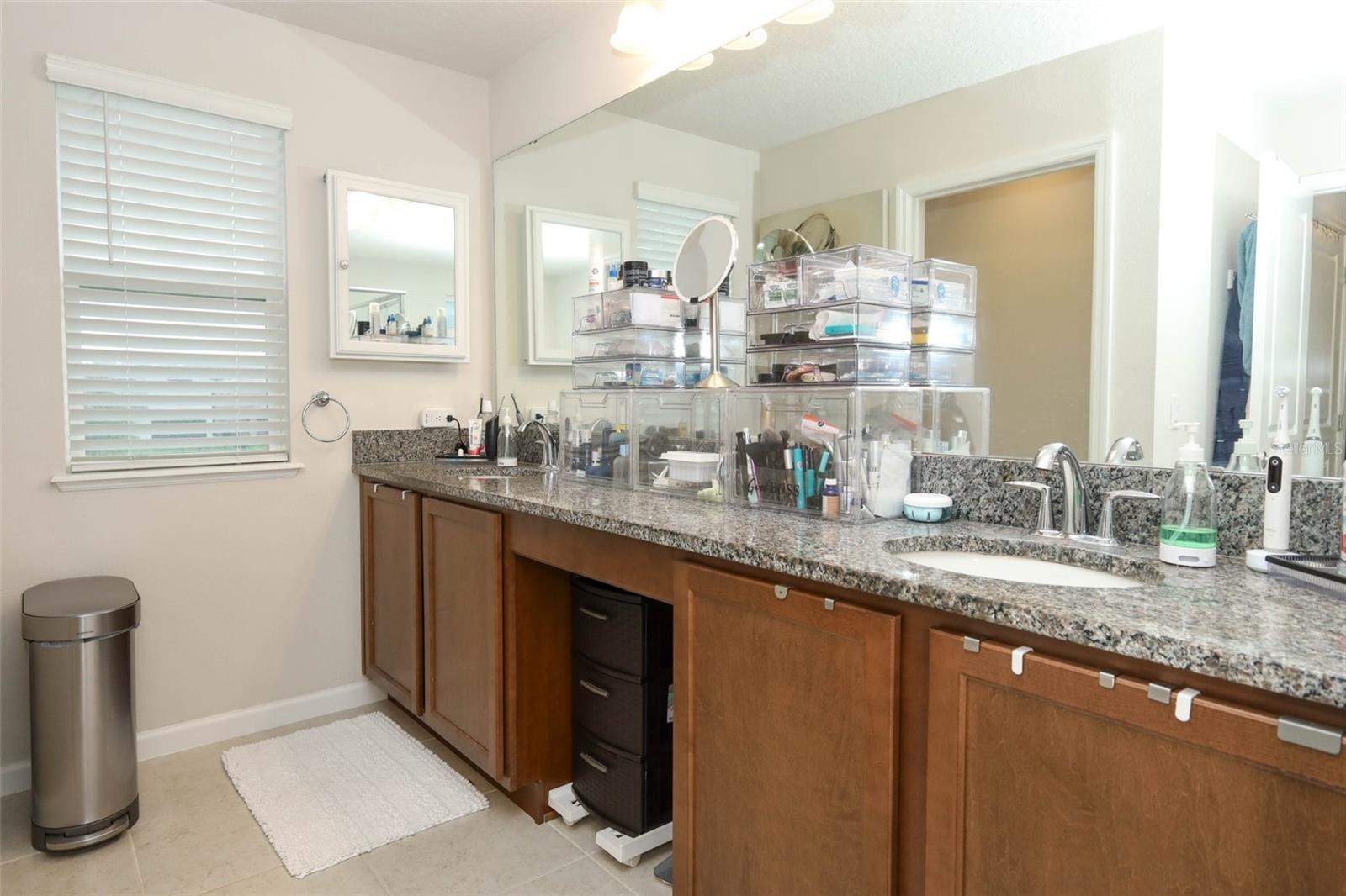 Primary bathroom / split vanity