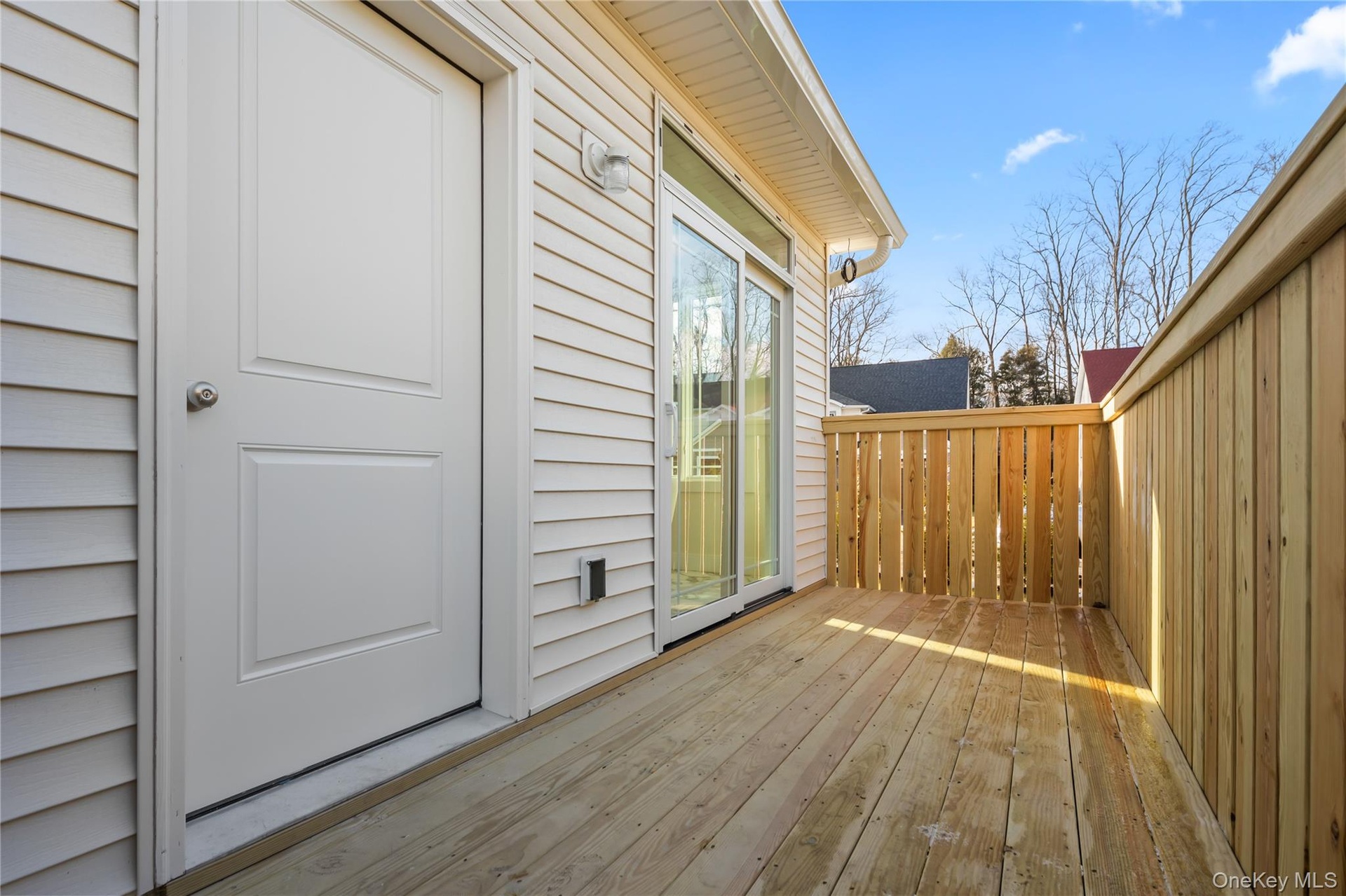 View of deck