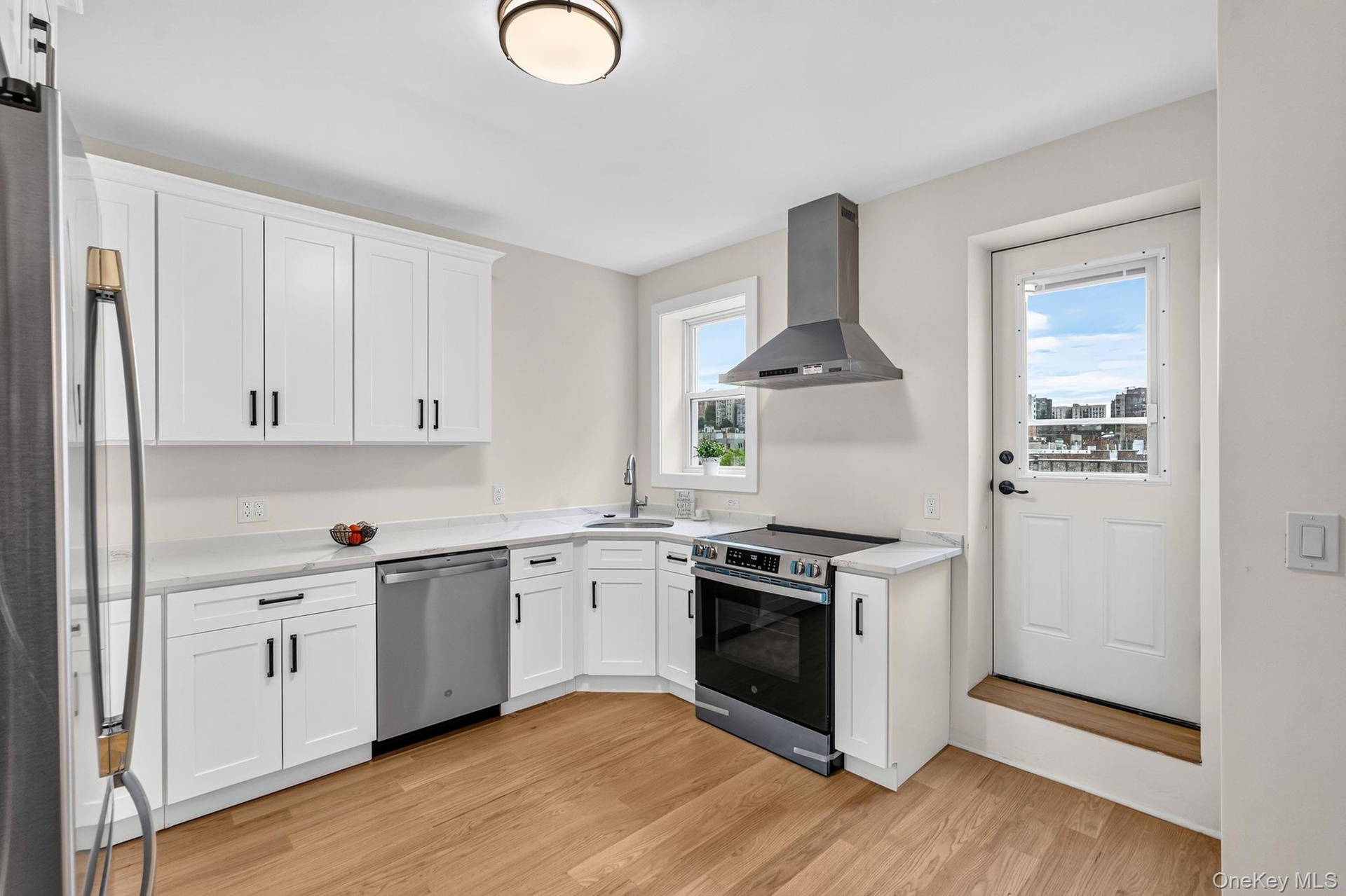 Main level - upper unit. Private balcony