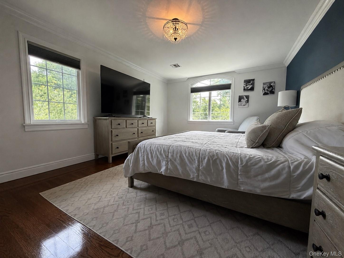 Primary bedroom on 2nd floor with oversized closet and en-suite full bathroom