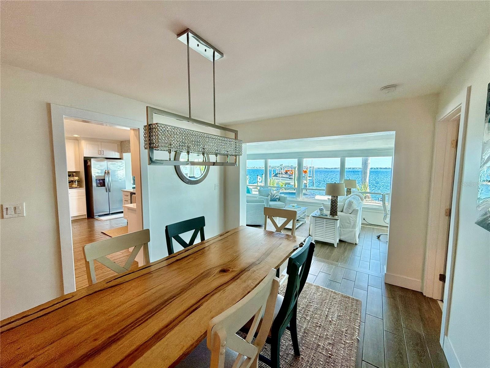 Dine with beautiful waterfront views every day