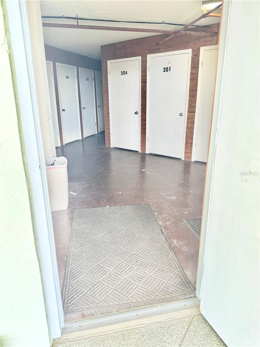 Private storage rooms on 4th Floor. #304 is assigned to over of #304.