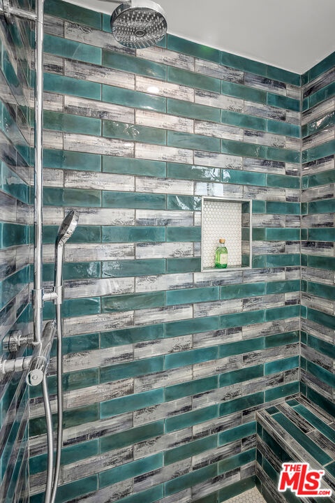Step-in Italian tile shower