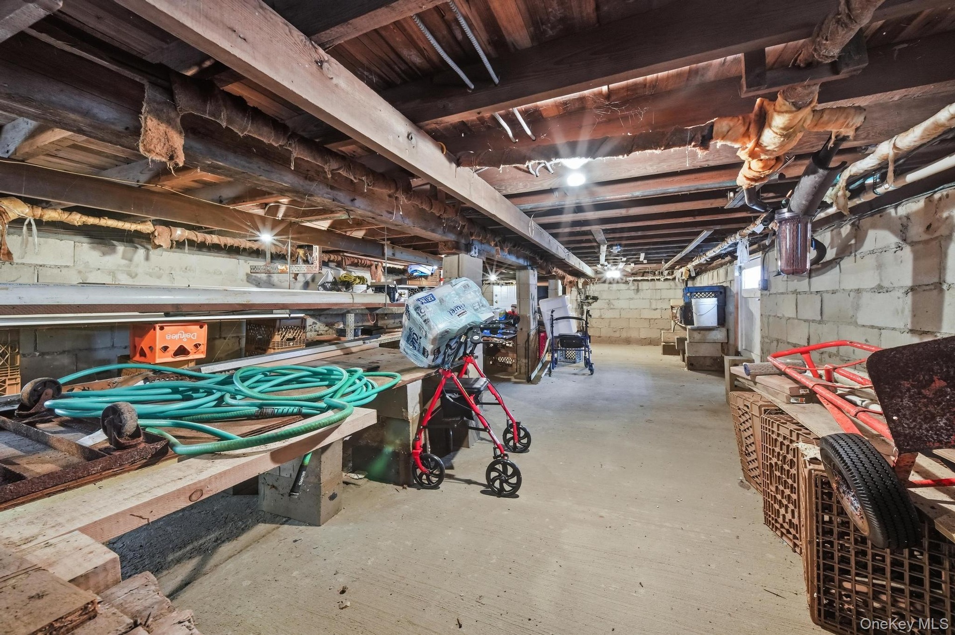 Basement to the left is a water Filter System