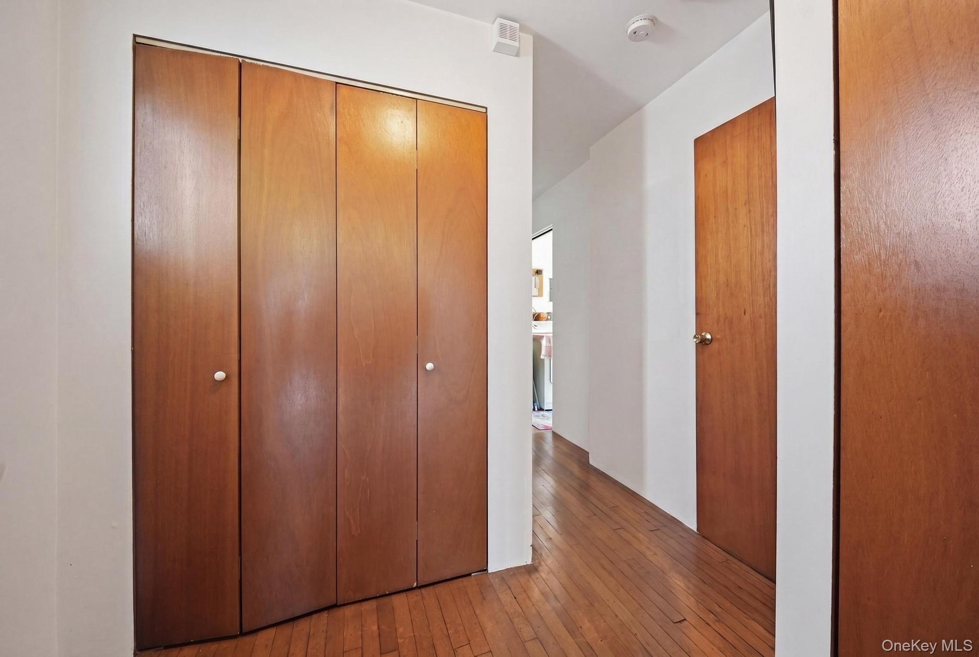 Hallway with extra closet space