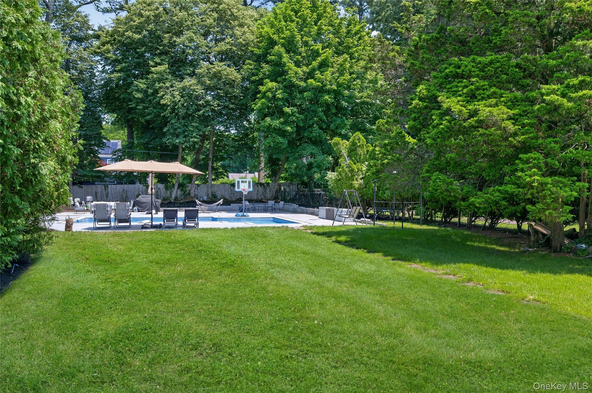 View of pool