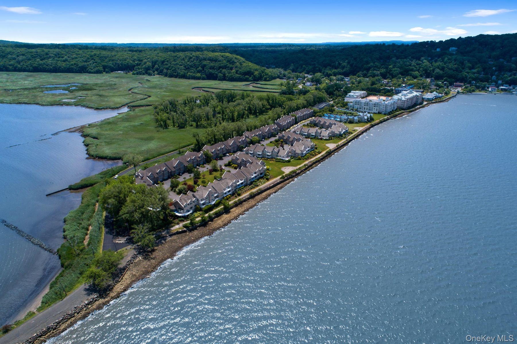 Piermont Landing looking west toward New Jersey.