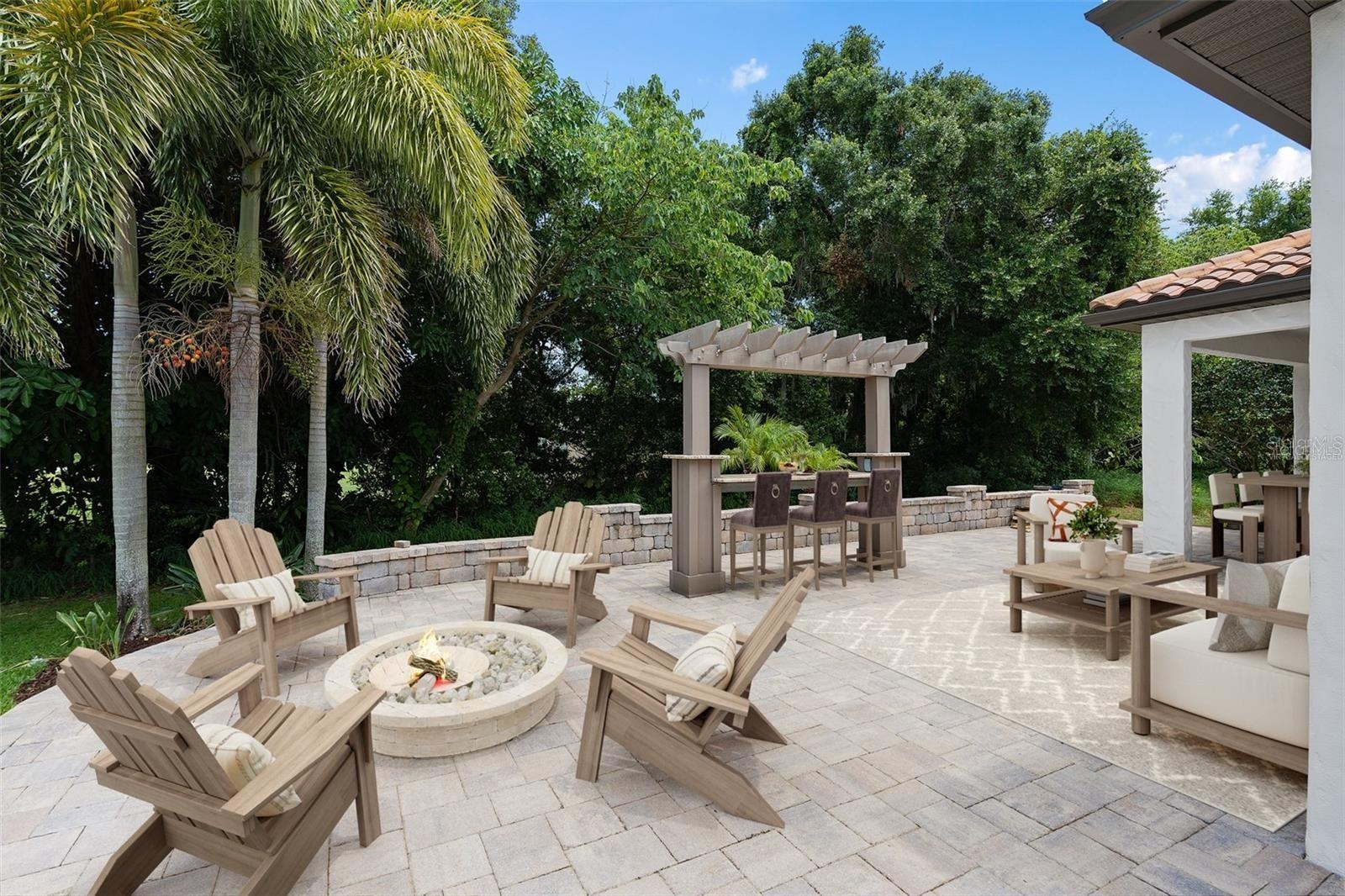 Virtual patio furniture