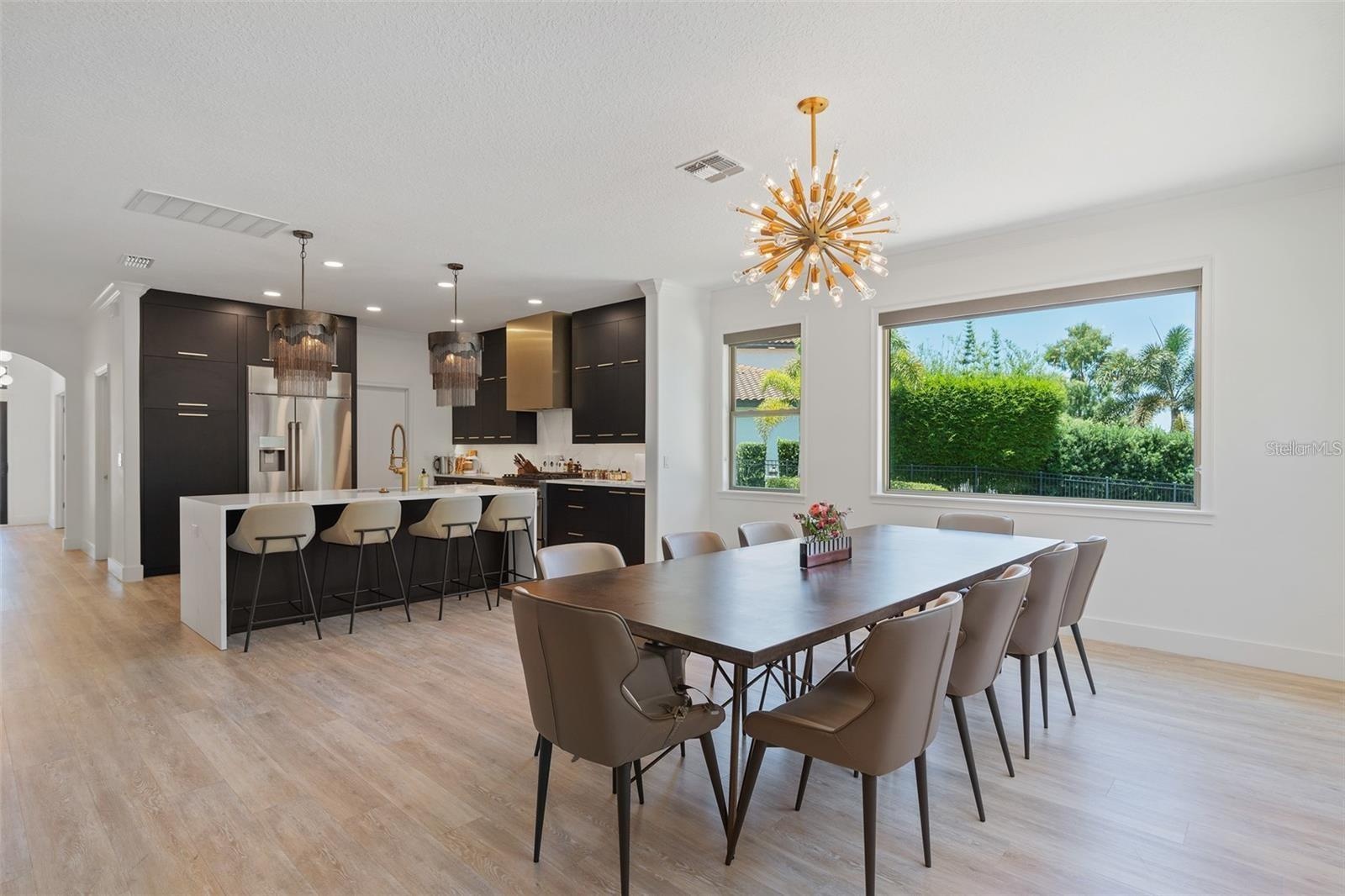 Dining area looking into Kitchen
