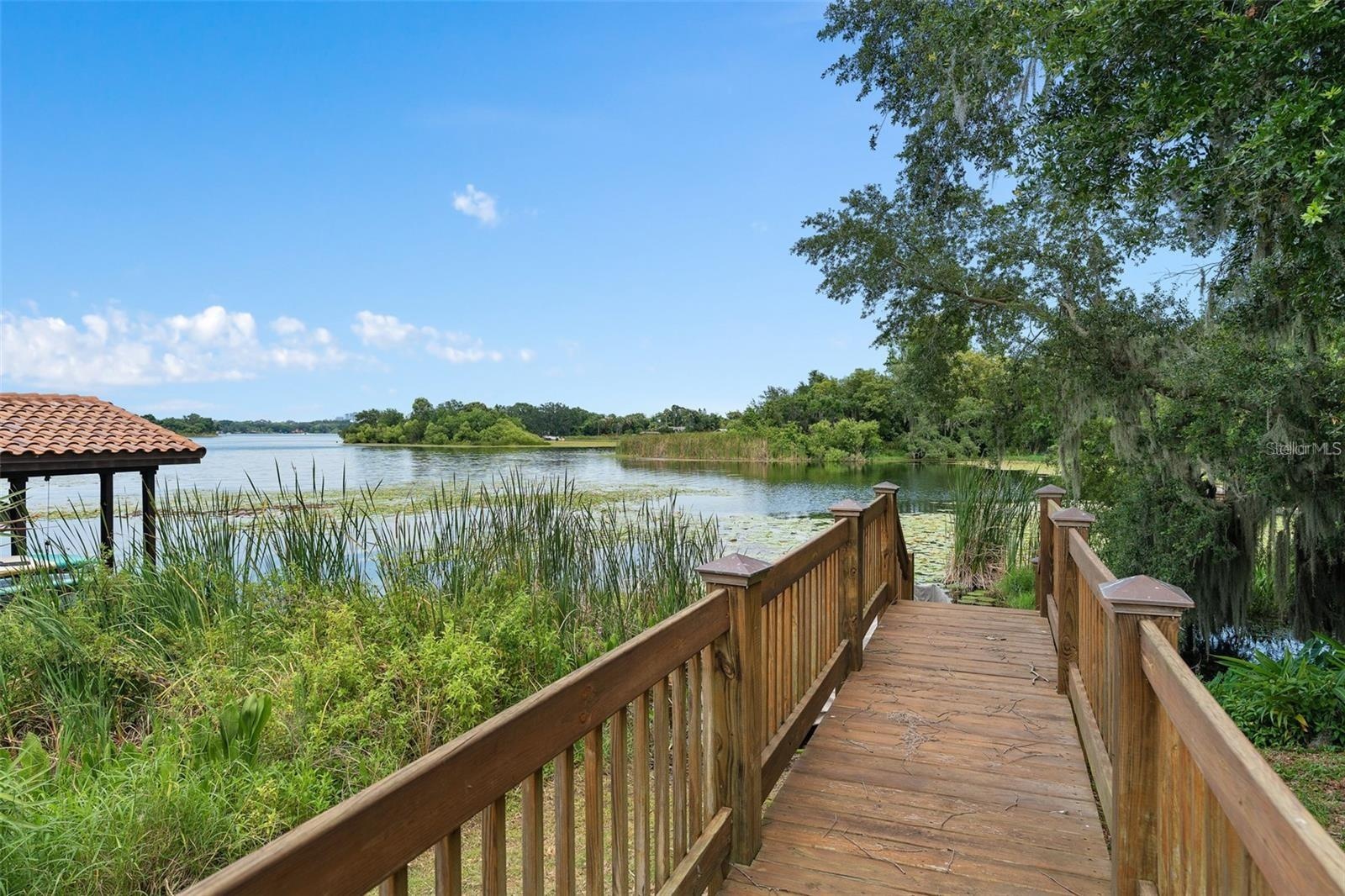 Deck to lake