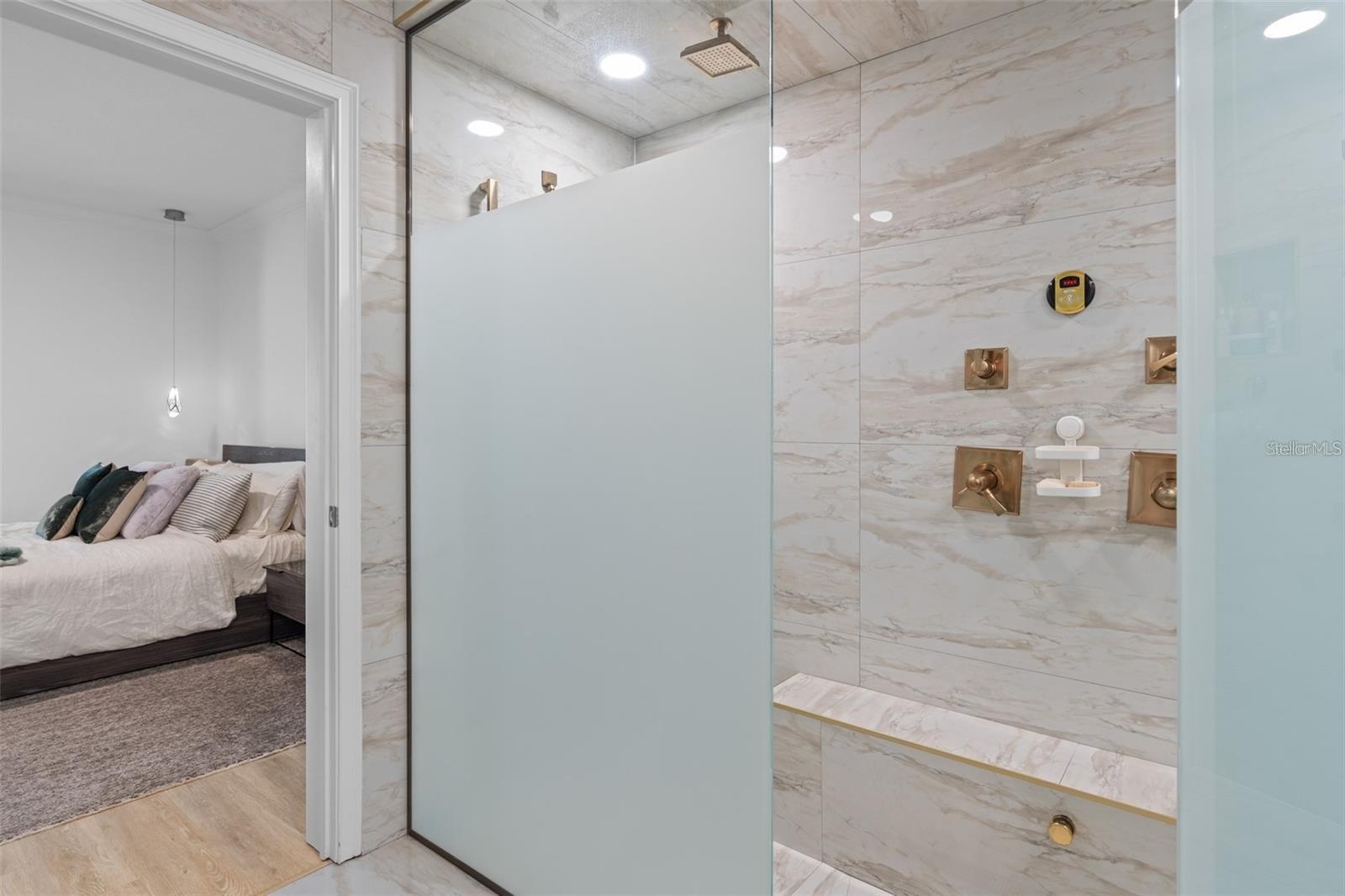 Double shower? steam room