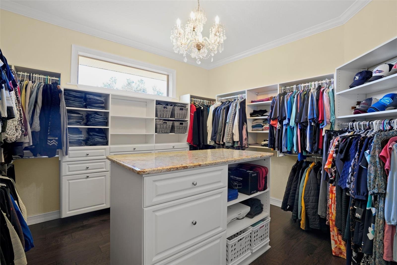 Primary closet