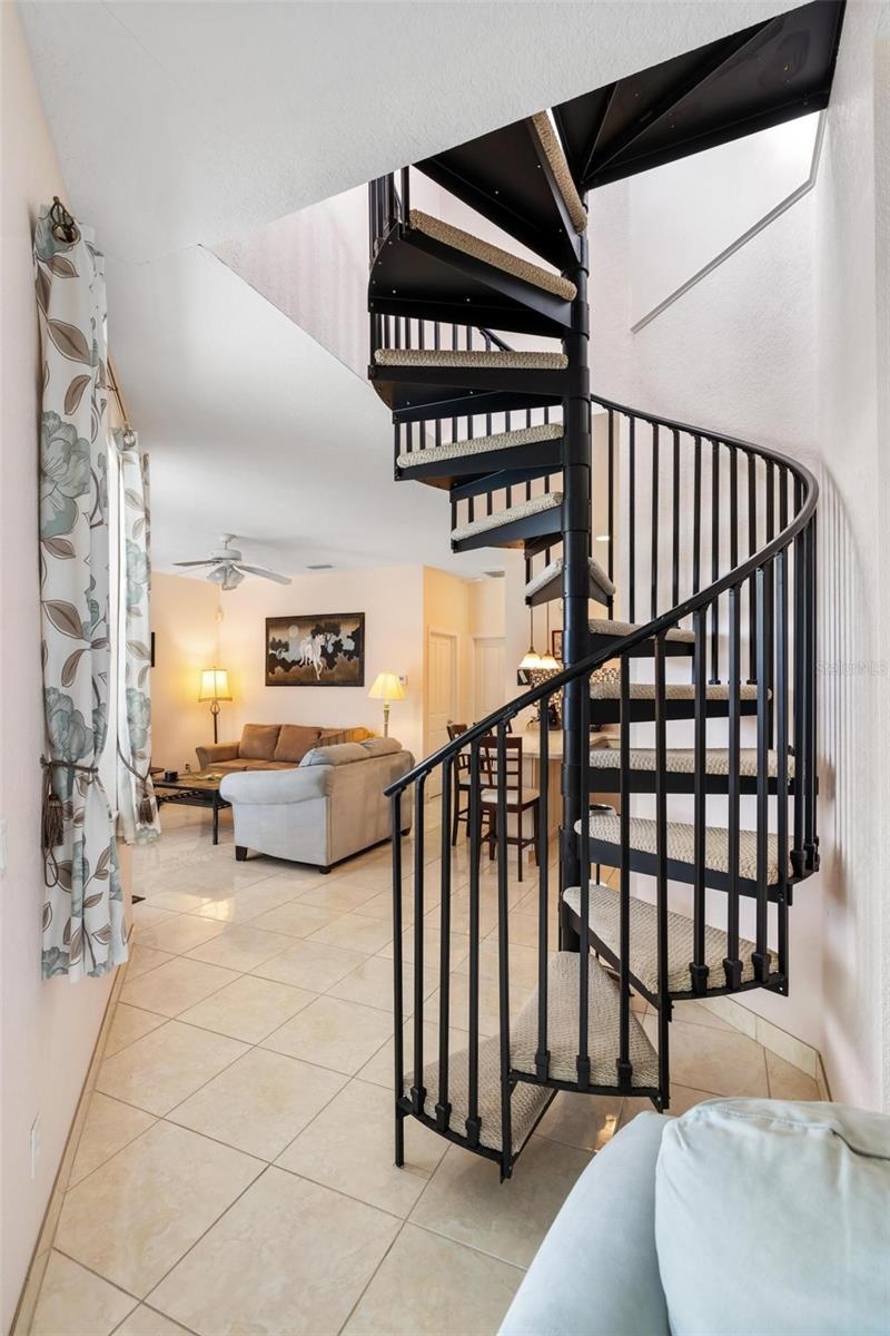 Winding Staircase to Loft