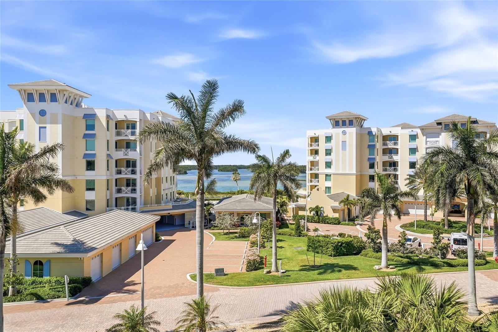 If you are standing on your back balcony, you have a view of the beautiful resort-like community where you live!
