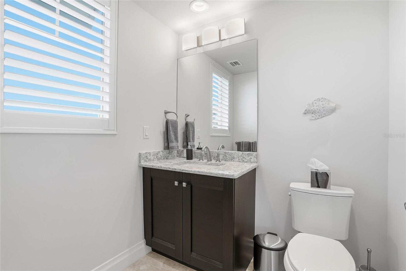 Ensuite bathroom for bedroom #3 with shower.