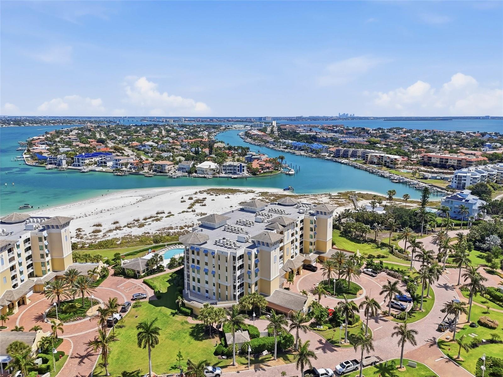 Aerial view showcasing waterfront setting + a view of the Grand Canal on Tierra Verde!