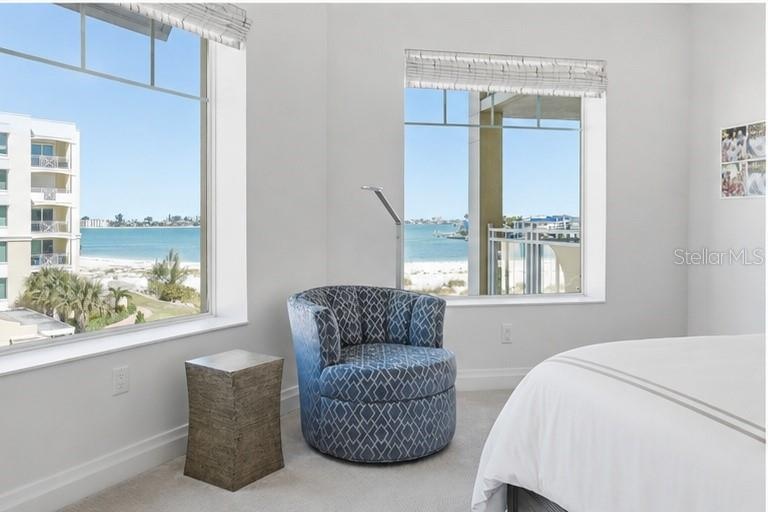 Large impact rated windows allow for plenty of light to shine into your bedroom!