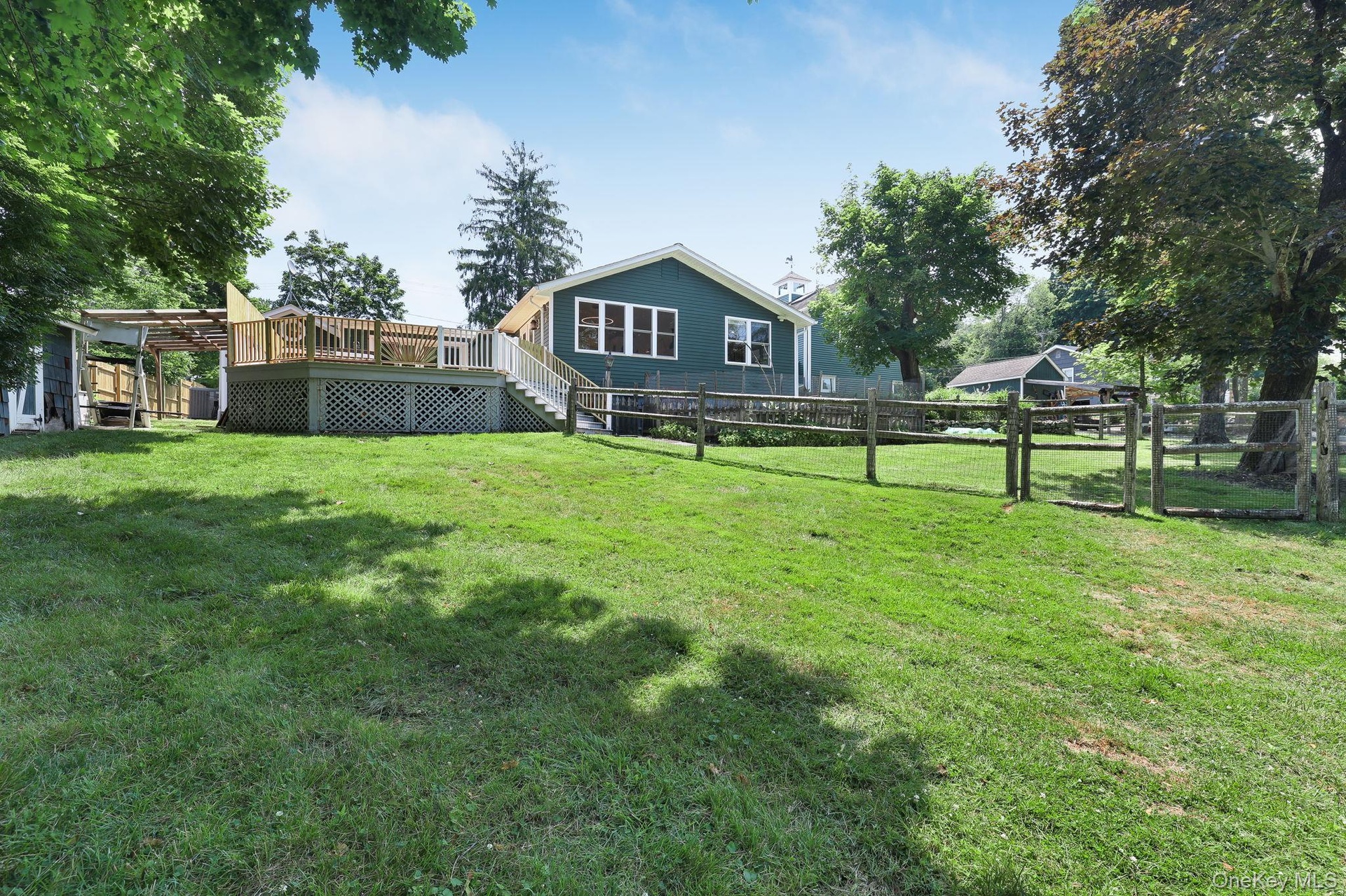 View of back of property