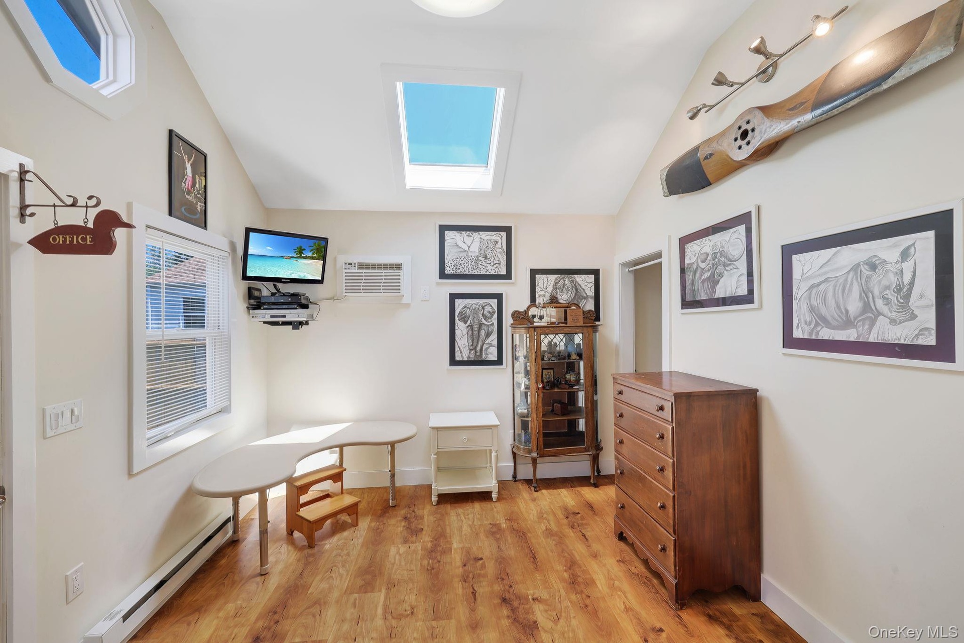 Home Office with skylight.