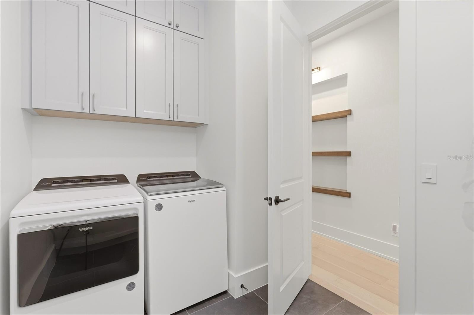 Upstairs laundry room