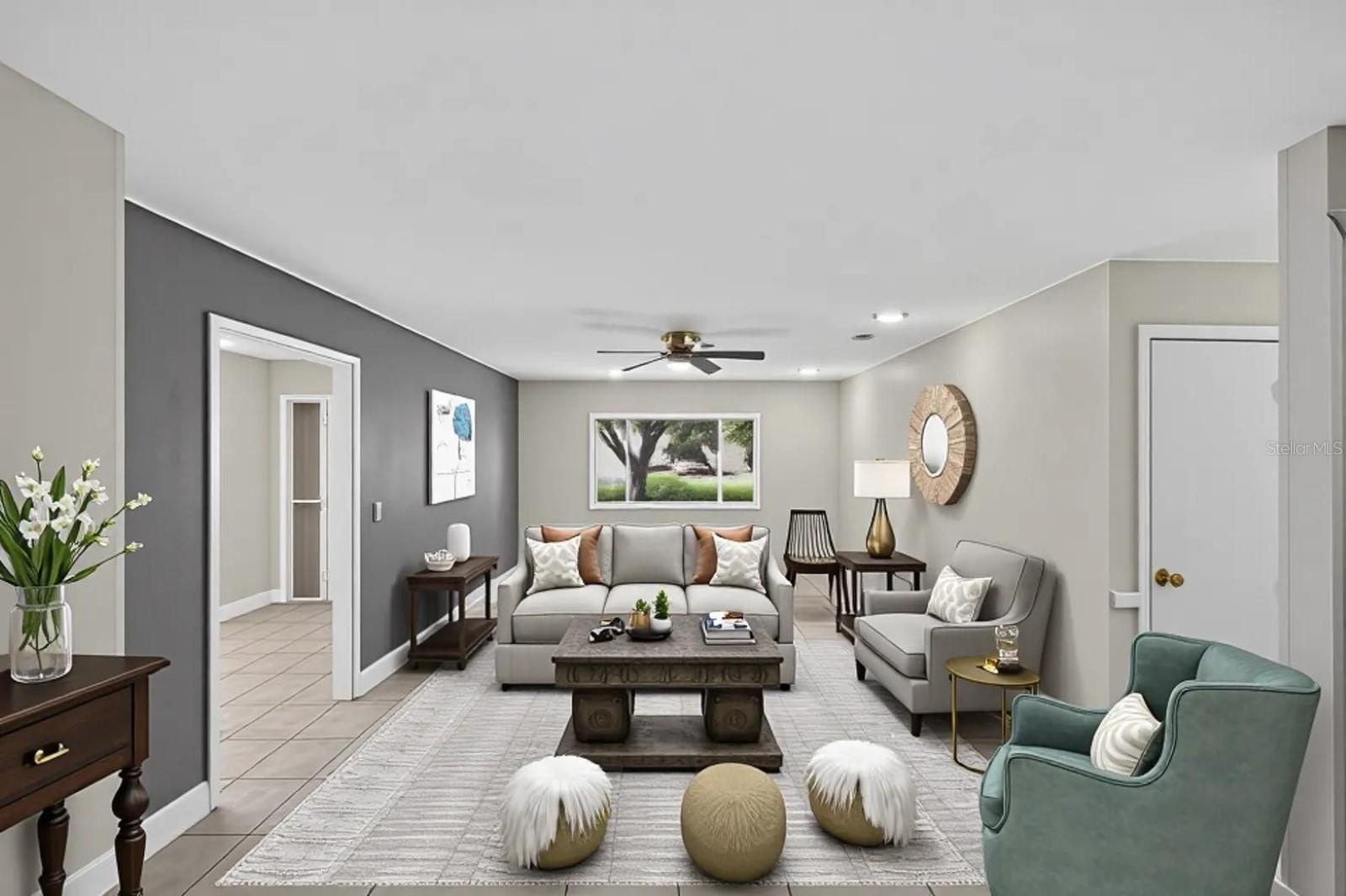 LIVING ROOM STAGED
