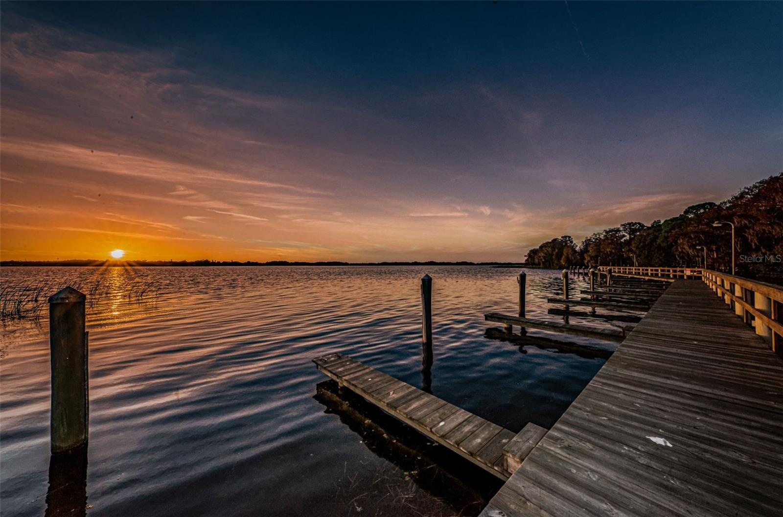 Boat slips at Lakefront Park