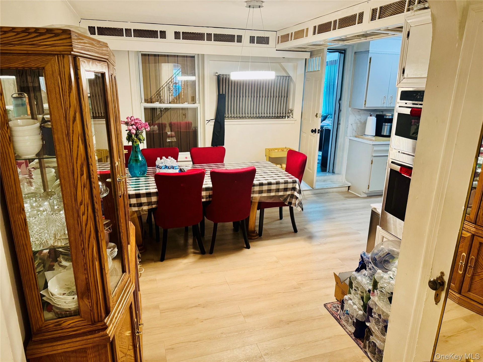 Dining space featuring light wood-style floors