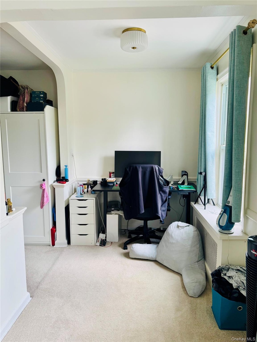 View of carpeted office space